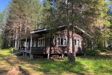 Фото номера Шале с двумя спальнями Шале Oikea vanhanajan mökki koskimaisema, 1,5 h Oulusta г. Пудасъярви 77