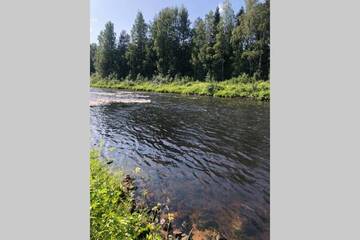 Фото номера Шале с двумя спальнями Шале Oikea vanhanajan mökki koskimaisema, 1,5 h Oulusta г. Пудасъярви 48