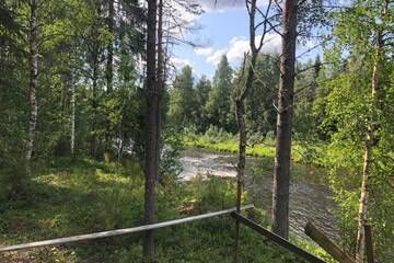 Фото номера Шале с двумя спальнями Шале Oikea vanhanajan mökki koskimaisema, 1,5 h Oulusta г. Пудасъярви 59